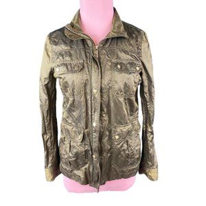 Michael Kors Metallic Green Anorak Jacket